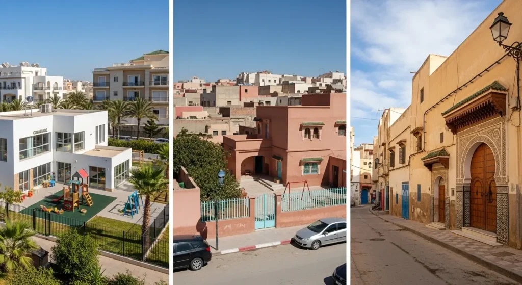 Comparaison crèches au Maroc - Casablanca, Rabat et Fès - Différences de prix par ville
